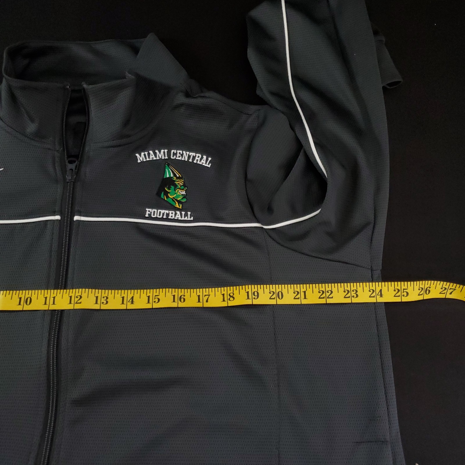 Nike Jacket Mens Sz Large Dry Full Zip Basketball Training Gray Swoosh Sports thumbnail 10