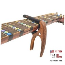 Nalu Guitar Capo for Acoustic Guitars, Electric Guitars, Wood Grain 1 Pack