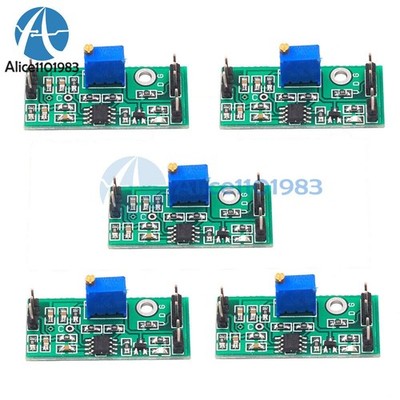 5PC LM393 Voltage Comparator Module High Low Level Dual Output Signal Adjustable
