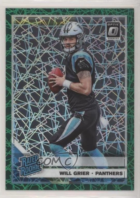 Will Grier Panini Donruss Optic #155 Green Velocity