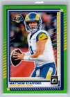 2025 Donruss Optic Football Neon Green Matthew Stafford #198