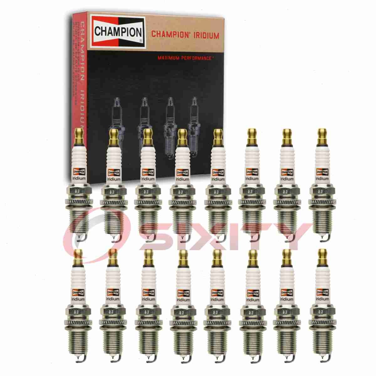 16 pc Champion Iridium Spark Plugs for 2003-2004 Mercedes-Benz G55 AMG 5.5L lg
