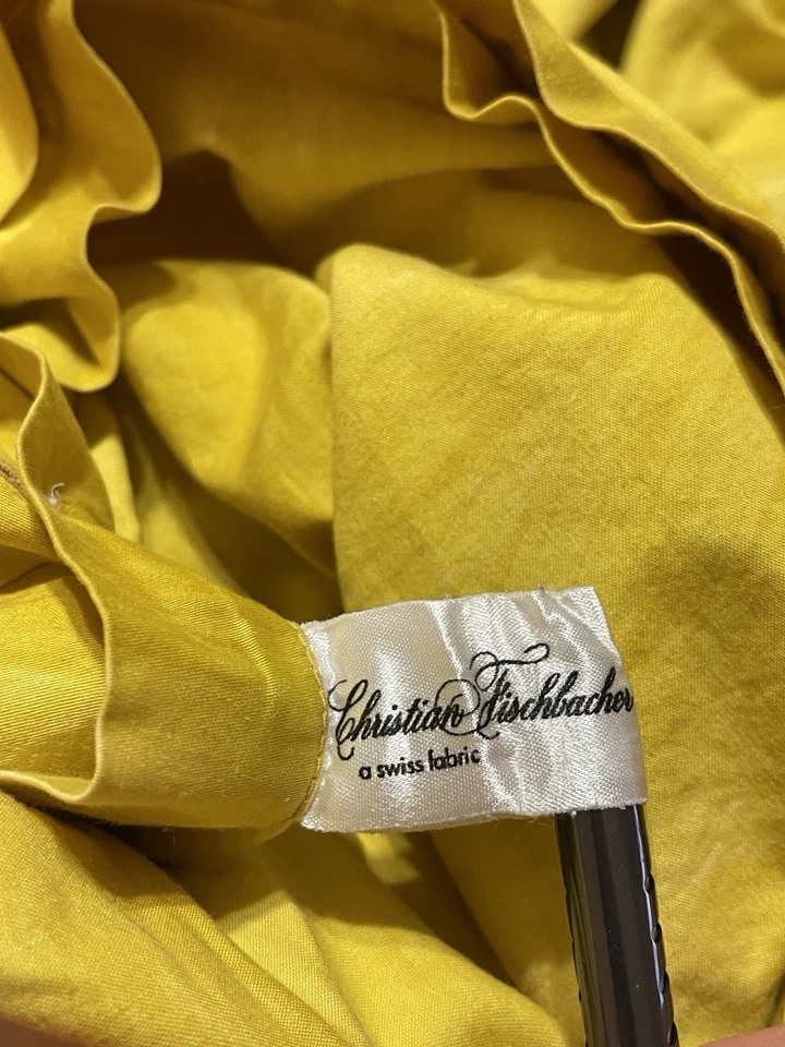 Funda nórdica Christian Fischbacher de tela de algodón suizo naranja M12 Foto 3 de 4