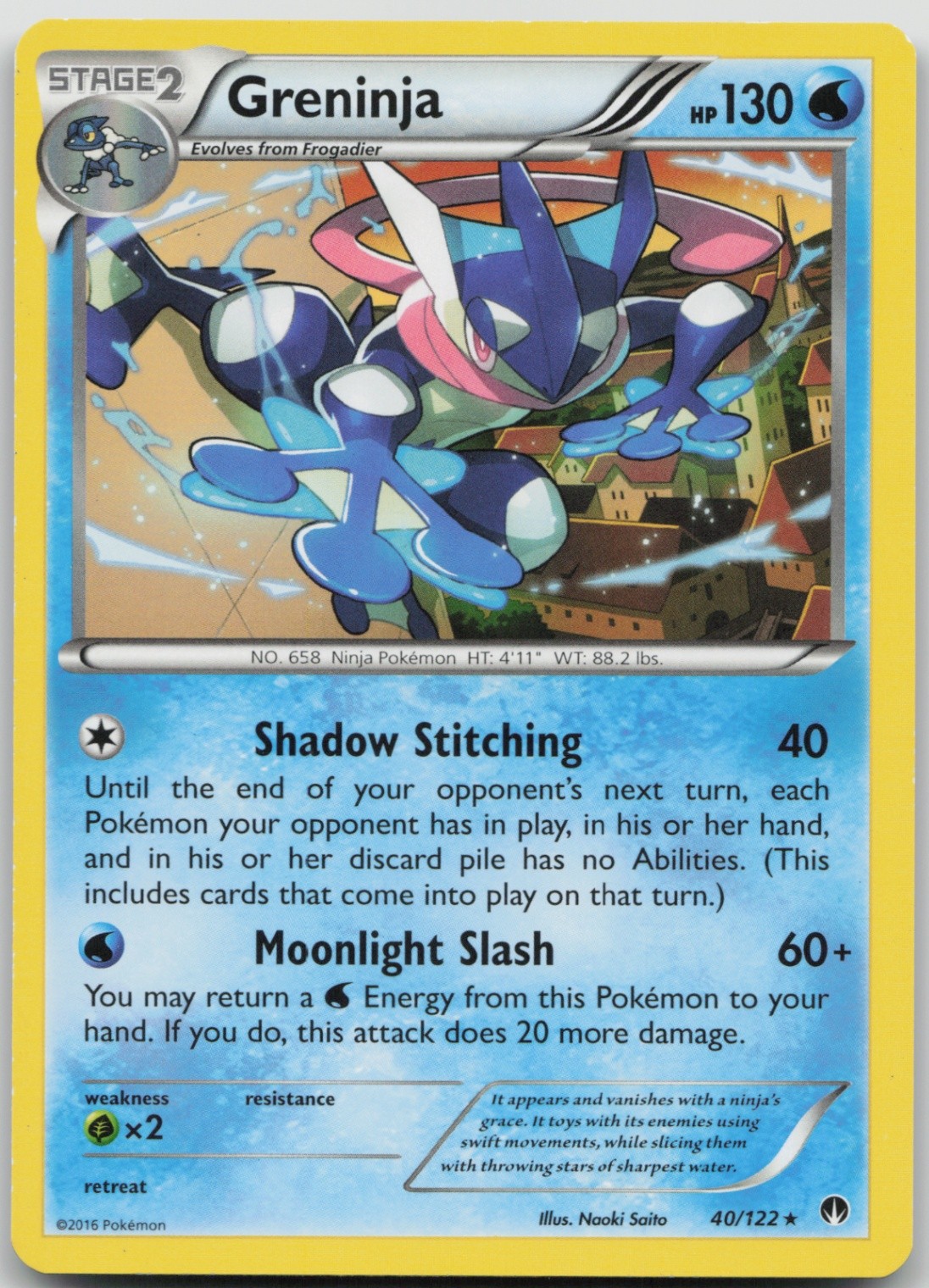 Greninja 40/122 Rare XY - BREAKpoint LP Normal