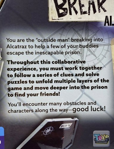 Break In Alcatraz Game Play Monster Games Strategy Puzzle New Sealed - Picture 8 of 10