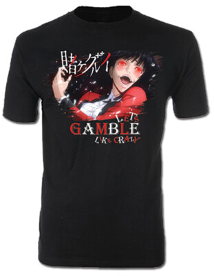 Kakegurui Jabami Men's Black T-Shirt 