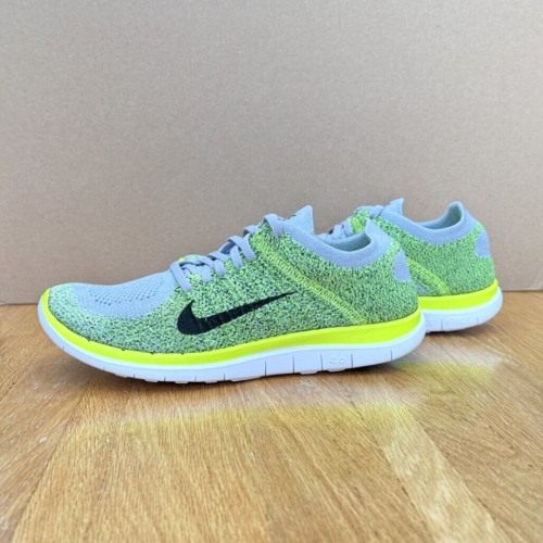 Nike Free 4.0 Flyknit Running - Electric Green Wolf Grey - UK 9 (EU 44) US 10 - Bild 5 von 22