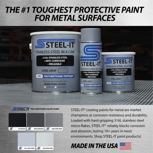 STEEL-IT Stainless Steel Paint Coating Aerosol 12oz (Specify Color + Quantity) - Picture 12 of 43