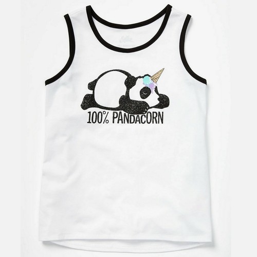 Girls Justice Graphic Ring Tank top & Crop Leggings Panda Black White $27.85 - Picture 2 of 10