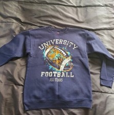 boys large fleece navy graphic sweatshirt