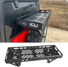 Aluminum Spare Tire Mount Cargo Basket Storage Compatible with 32" - 40" Tires