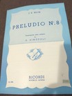 J.S.Bach Preludios #8 For Classical Guitar Rare Sheet Music