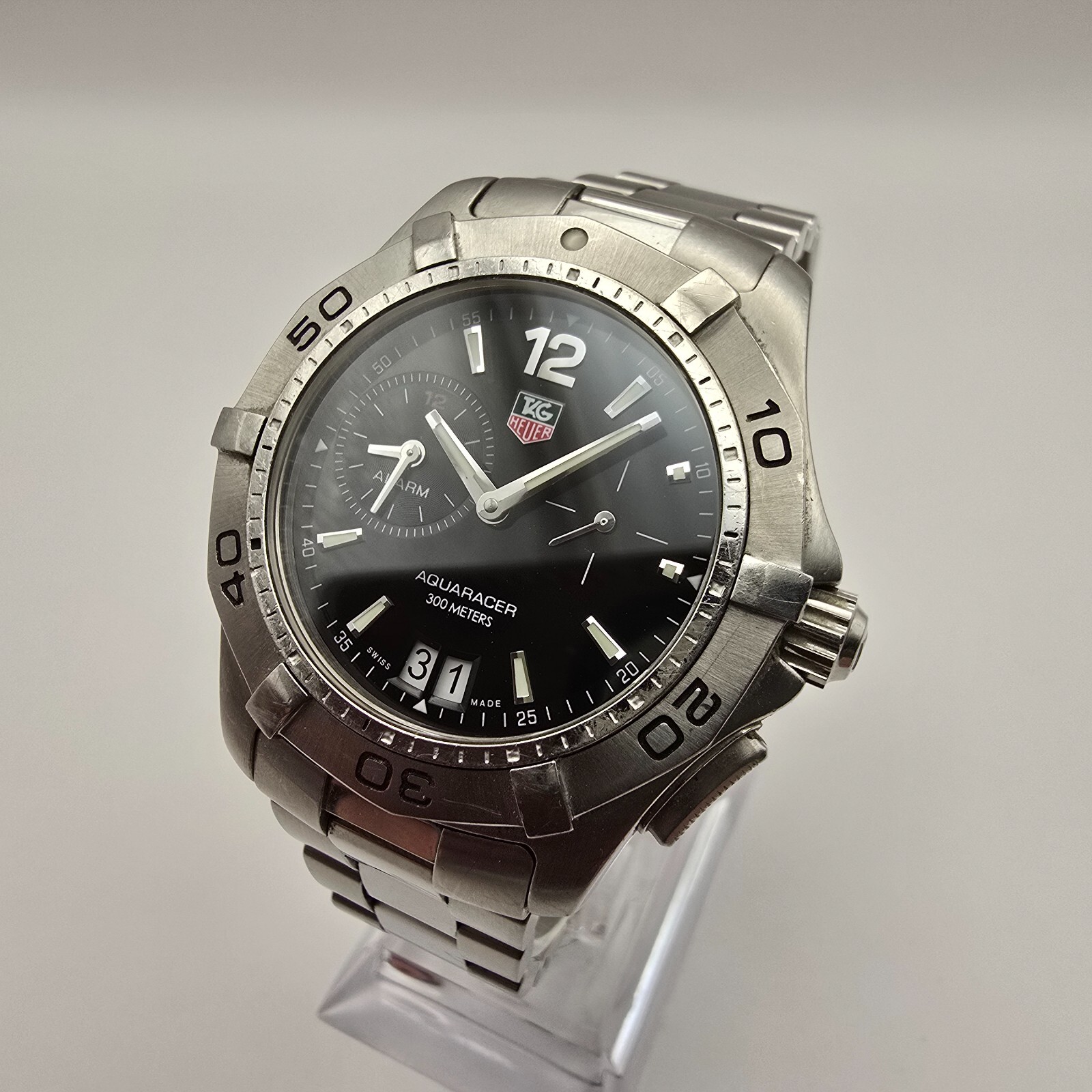 Tag Heuer Aquaracer WAF111Z Stainless Steel Men's Quartz Watch with Date