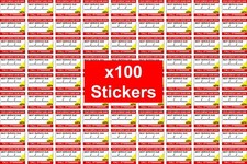 100 Gas Safe Register Stickers Leave Name/Number on Site Get Repeat Service Work