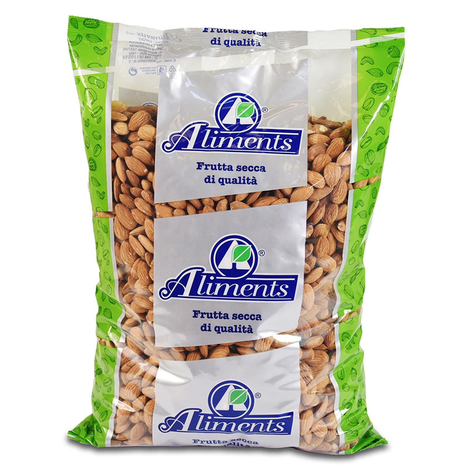 MANDORLE SGUSCIATE CALIFORNIA CARAMEL ALIMENTS BUSTA 4 KG FRUTTA SECCA QUALITA'