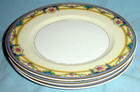 THREE 'GEORGIA'  - TK THUN Czech 7.75" SALAD PLATES PINK YELLOW FLOWERS/lot2 — photo 2