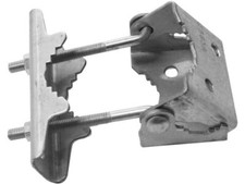 Antiference Galvanised Universal TV Aerial Satellite Mast Mount Clamp - 100364