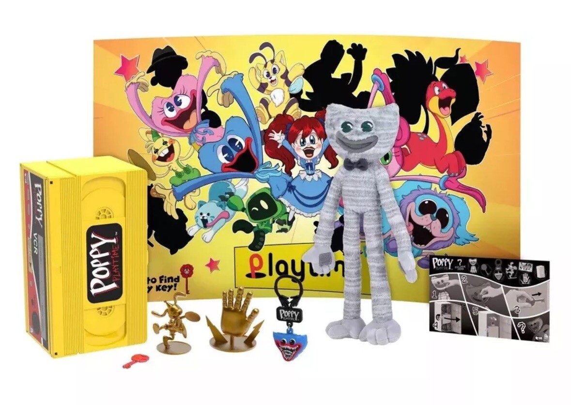 Poppy Playtime VCR イエロー New Poppy Playtime VHS Bundle Action Figure Playset With 7