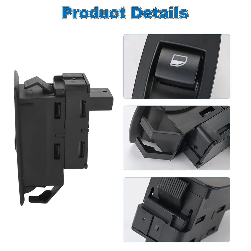 Interruptor de janela traseira 61313415654 para 2005 BMW X3 2.5L L6 2008 BMW 528XI 3.0L L6 - Imagem 3 de 4