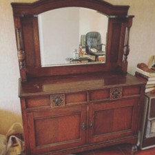 vintage antique dressing table cupboard Drawers with mirror