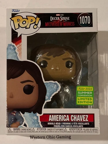 Funko Pop! America Chávez #1070 NUEVO 2022 Convención de Verano Edición Limitada