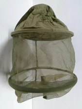 Vtg Military Army Mosquito Head Net Green Brookstone Made Korea READ DESCRIPTION