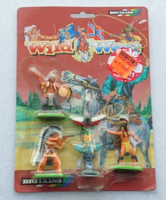 Britains 7417 Wild West Set Three Indian Figures & Totem Pole New/old Shop Stock