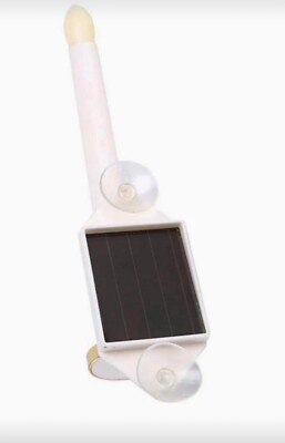 Solar LED Flameless Window Candles with Suction Cup - Flickering Flame Holida...