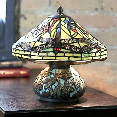 Style Red Dragonfly Accent, Red Mosaic Glass Table Lamp