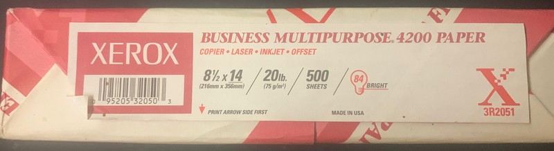 Xerox 3R2051 Business Paper