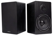 2) Rockville RockShelf 64B 400w Black 6.5" Home Theater Bookshelf Speakers/4 Ohm