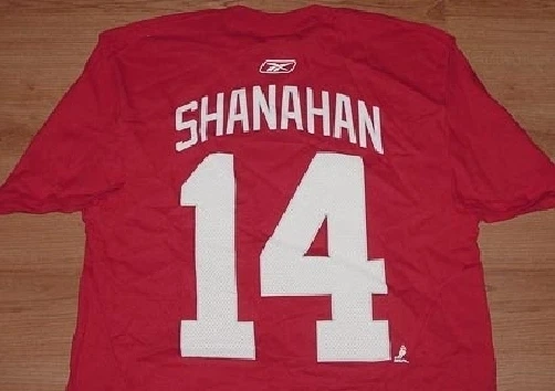 Футболка Брендана Шанахана из Detroit Red Wings большая футболка стиль НХЛ - Изображение 2 из 2