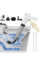 Electric Toilet Plunger with One -Touch Button High Pressure Toilet Plunger w...