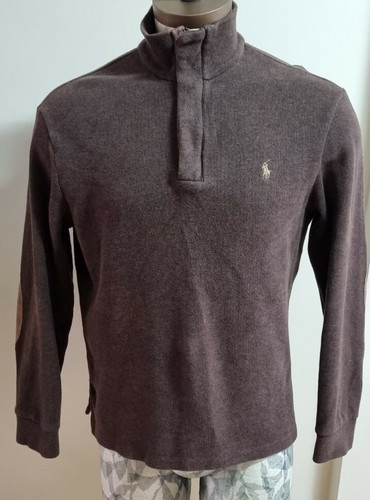 Mens Ralph Lauren 3/4 Zip Jumper Size 