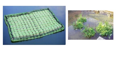 schwimmende Pflanzinsel rechteckig 121x 43cm (0,5m²)