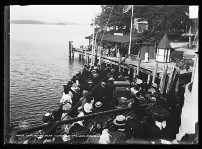 8'' x 10'' Approaching Bear Island Landing Lake Winnipesaukee