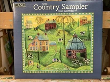 Lang Companies Country Sampler Cheryl Bartley Signed 2019 Wall Calendar NEW