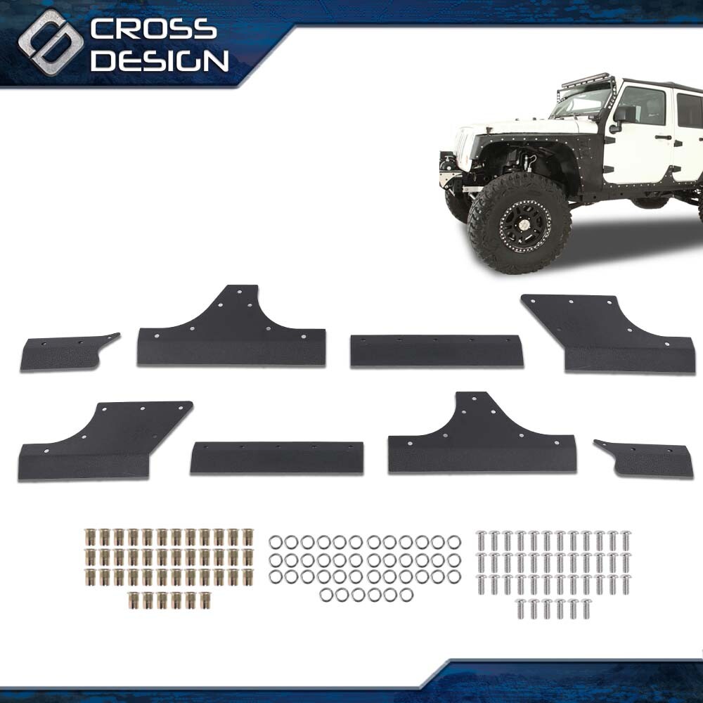 Door Body Armor Cladding Gaurd Fit For Jeep Wrangler JK JKU 2007-2018 4 Door