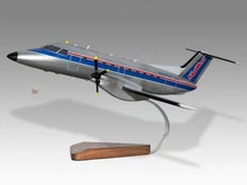 Embraer EMB-120ER Brasilia SkyWest Airlines Desk Wood Airplane Model Small 1/72