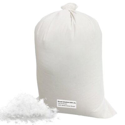 Make Your Own Pillow 100% Down 700 Fill Power Hungarian White Goose Down 1/4-Lb