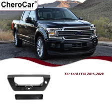 ABS Rear Tailgate Door Handle Cover Trim Decoration for Ford F150 2015-20 Black 
