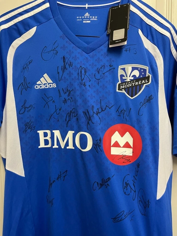 NWT 2012 Team Signed Montreal Impact Home Jersey L Adidas CF Montréal - Image 2 of 4