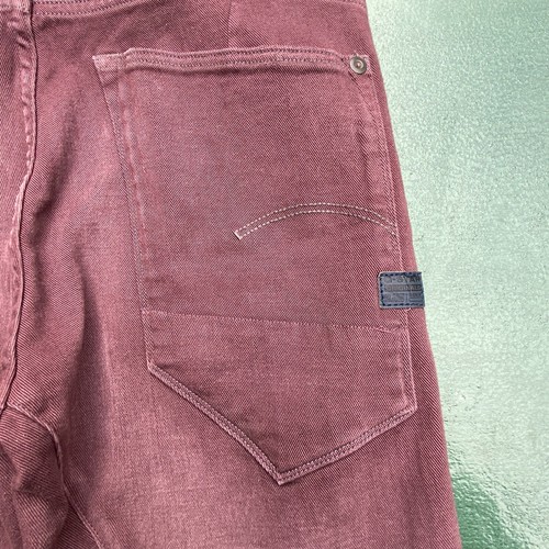 G Star Raw Type C 3D Super Slim Jeans Men’s W28 L29 Dark Fig Red Stretch - BNWT - Picture 13 of 17