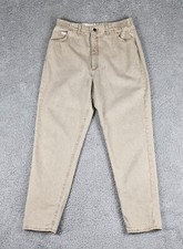 Vintage Lee Mom Jeans Womens 16 USA Made High Rise Elastic Waist NWT