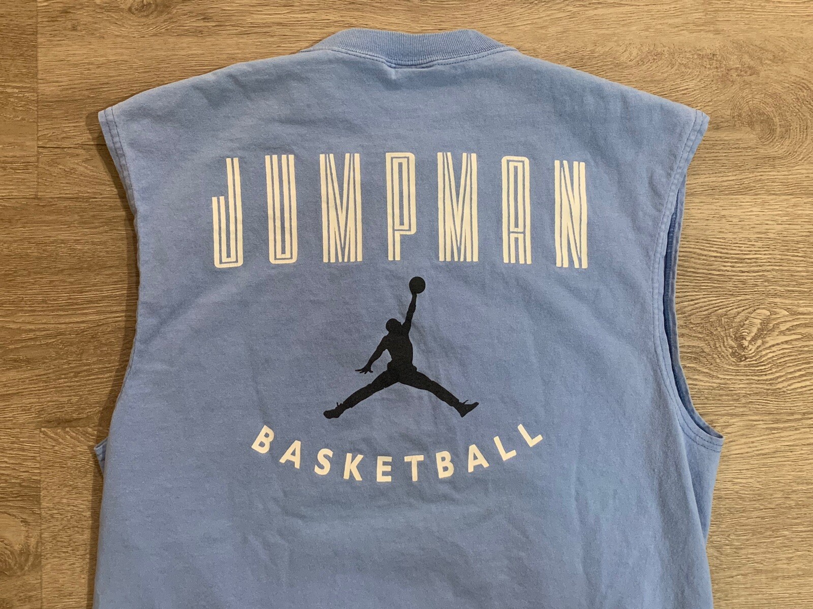 Vintage Nike Tank Top Mens Large Blue Jordan Retro 11 Gray Tag 90s Made