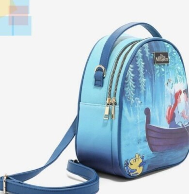 Loungefly Little Mermaid Kiss The Girl Light Up Backpack NEW  display picture 1