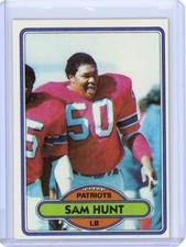 1980 TOPPS SAM HUNT #62 NM-MT TO MINT SET BREAK PATRIOTS