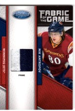2011-12 Certified Fabric of the Game Nik Antropov 19/25 Jets 2 colour Prime!!