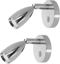 2pk 12v Reading Lamp Rv Led Bedside Lamp Camper Trailer Motorhome Interior Light