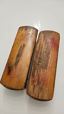 Vtg 2 Horse Hair Shoe Shine Brush